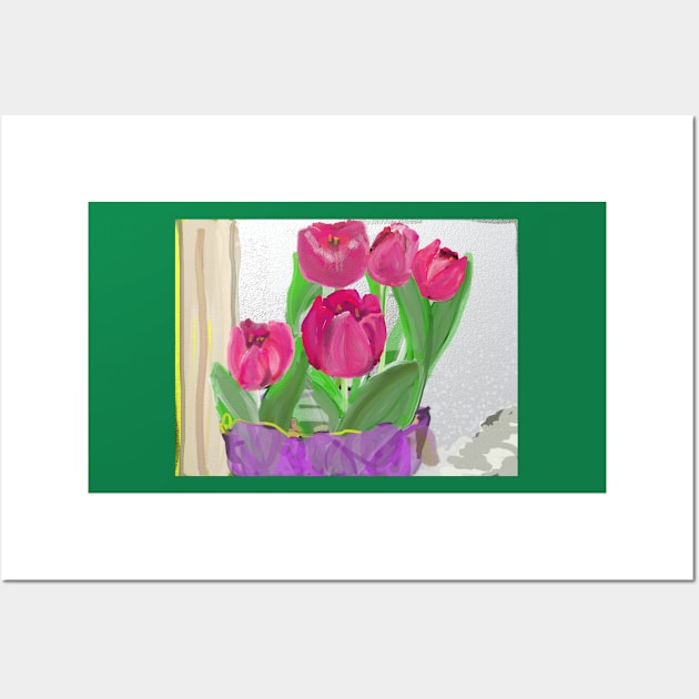 Tulips from Sally Wall Art by trishaclarkin